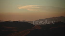 UFO Mothership Lenticular Cloud Sunset Timelapse (clip1)