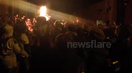 Up close and personal at the annual Ottery Tar Barrel festival