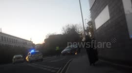 Motorbike accident aftermath - Burley Road - Leeds - 14/11/2013 @3.25pm