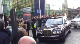 The Queen at Manchester Picadilli station