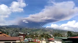 Turrialba volcano erupts in Costa Rica