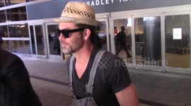 Star Trek star Chris Pine arrives at LAX Airport