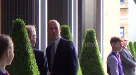 Prince William arrives at the Shard for anti-poaching conference