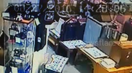 frame falling over in haunted antiques centre