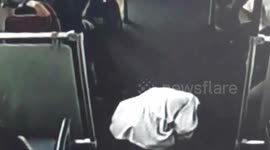 Man starts kowtowing to fellow passengers after row with bus driver