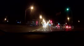 Dash Cam: Hit and Run (police witness and do nothing)