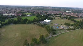 Aerial view of West Park, Long Eaton, August 2016