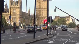 New Transformers movie filming on Westminster Bridge, London