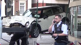 Car crashes into Central London hotel: Aftermath