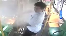 Man sprays bus driver with fire extinguisher after being told to stop smoking