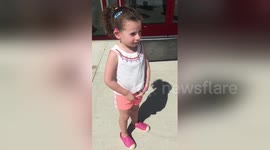 Girl, 5, hears properly for the first time outside hospital after getting cochlear implant