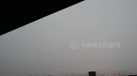 Torrential rain thunder and lightning smashes Salford 13/09/2016 at 6-35pm