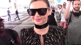 Australian Model Miranda Kerr arrives at LAX Airport