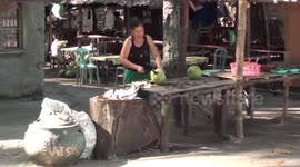 how to open coconuts