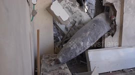 Unexploded Israeli bomb turns Gaza family home into a ticking time bomb