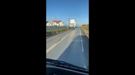 Truck Engine Spews White Smoke