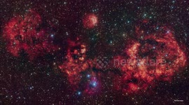 UNCAPTIONED: Spooky 'cosmic bat' spotted soaring through deep space for Halloween