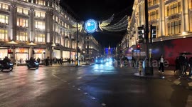 Christmas Lights in Oxford Street are sneakily put on during Halloween to test them out before the big switch on