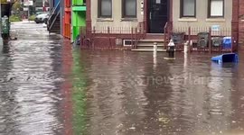 UNCAPTIONED: Two Dead as Record Rainfall Floods New York City Streets and Subways