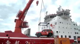 China's 42nd Antarctic expedition team sets sail from Shanghai