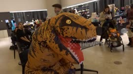 Halloween celebrations gathered crowds at the Design Museum in Kensington