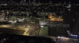 DRONE - 30th anniversary of former Israeli PM Rabin's assassination
