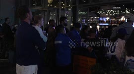 US, Los Angeles: Downtown Los Angeles Fans React To Dodgers Winning World Series At Toms Part 1