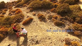 Man uses drone to record romantic proposal