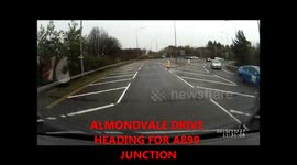 CONFUSED DRIVER DRIVING INTO ONCOMING TRAFFIC