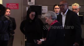 Kourtney Kardashian arrives at LAX Airport in Los Angeles