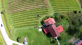 Magnificent drone footage of local Quebec winery