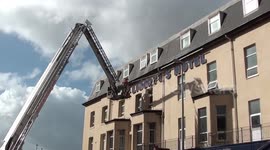 storm damge at blackpool landmark hotel