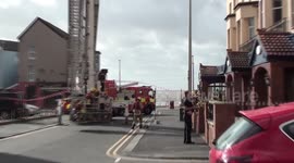 storm damge at blackpool landmark hotel