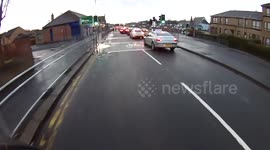 Cycling - cut up by driver changing lanes without looking