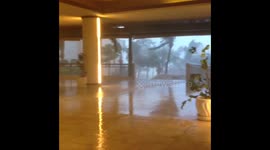 Hurricane Matthew is named and comes ashore in Barbado