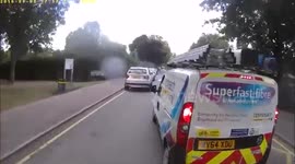 BT OpenReach Van Causes Bike Crash