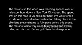 NYC Driver Vs Cyclist Road Rage