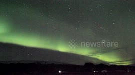 another camera's view of northern lights in south Iceland 29-30 sept
