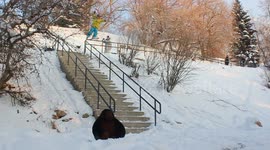 Facefirst into the stairs