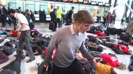 'Die-in' protest causes minor disruption at Heathrow Airport