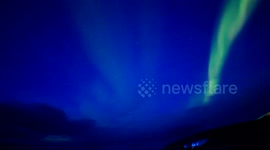 Incredible Aurora Borealis footage from northern Iceland