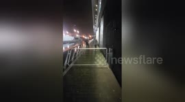 'City boy' tries to jump fence in Canary Wharf, fails