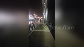 'City boy' tries to jump fence in Canary Wharf, fails
