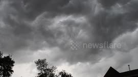 Thunder clouds swirling before a tornado!
