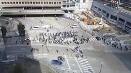Train station in Brussels evacuated after 'bomb threat'