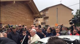 Pope Francis in amatrice