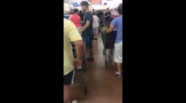 This Florida Walmart was crazy on Wednesday ahead of Hurricane Matthew