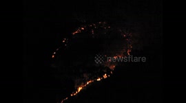 Bush Fire Blackwall Mountain Central Coast NSW Australia