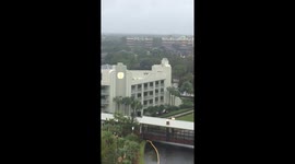 Strong winds over Disney Springs