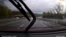 i-684 Accident - Careful driving through water (4/22/16)